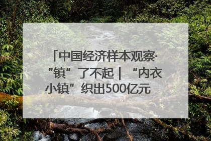 中国经济样本观察·“镇”了不起｜“内衣小镇”织出500亿元“里子产业”
